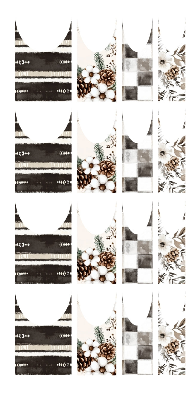 rustic winter woodland