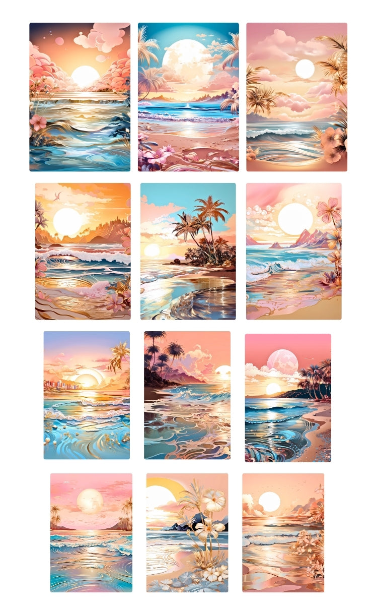 sun-kissed coastline