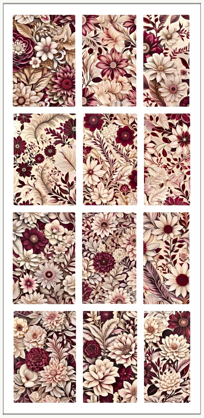 BURGANDY AND CREAM