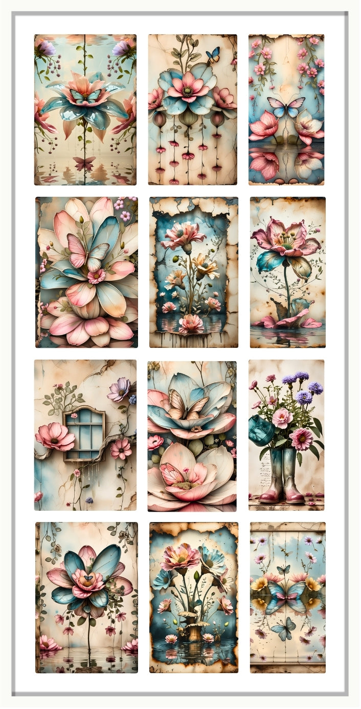 SOFT PETALS | Floral Waterslide Nail Decals