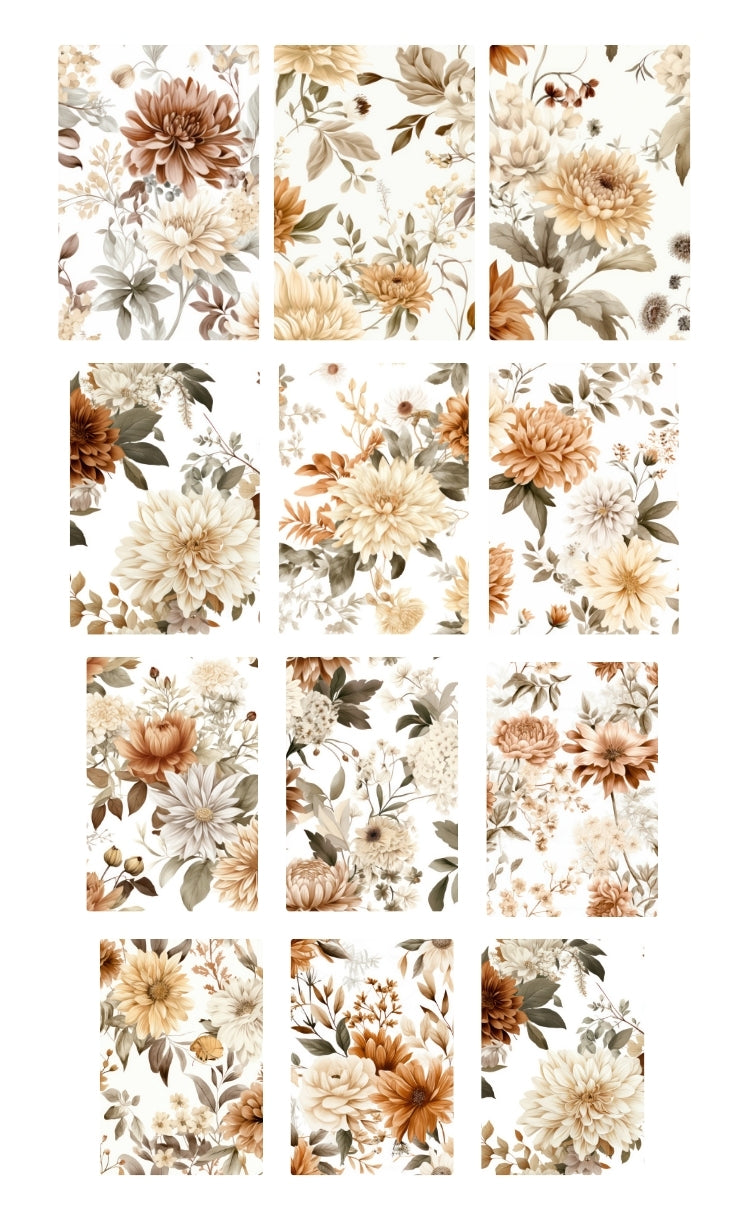 Fall foliage blooms